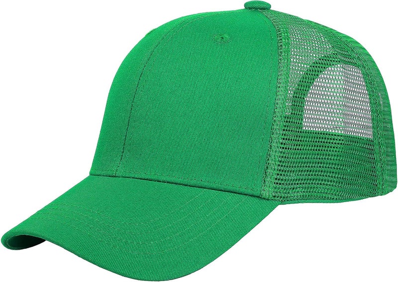 Falari Trucker Hat Baseball Cap Structured Plain Design 6 Panel, Adjustable Size - Image 1
